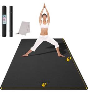 CAMBIVO Large Yoga Mat- 6 x 4