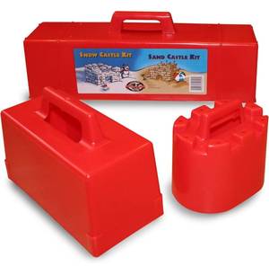 FLEXIBLE FLYER Snow Fort Building Kit Brick Form & Sand Castle Mold Block, Beach & Winter Toy