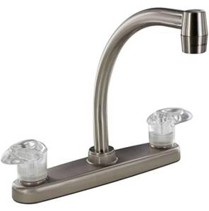 VALTERRA Brushed Nickel 8 Hi Arc Kitchen Faucet- Catalina Collection