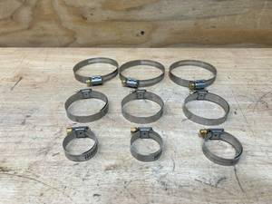 BREEZE USA Lot of 9- Hose Clamps