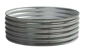 Galvanized Steel Round Raised Garden Planter Bed  4ft. x 12in.