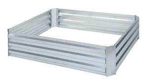 Galvanized Steel Raised Garden Planter Bed  4ft. x 4ft. x 1ft.