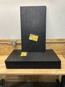 PAVERBASE Lot of 10-  20.04 in. x 36 in. Black Brock Paver Base Panels