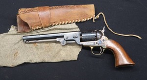 lot 5 image: PIETTA 1851 NAVY BLACK POWDER REVOLVER 36 CALIBER