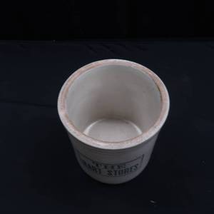 lot 44 image: CERAMIC CROCK  THE HART STORES