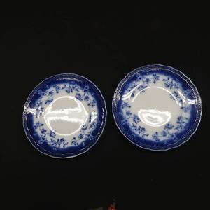 lot 55 image: VINTAGE FLOW BLUE DINNER PLATE
