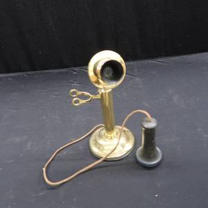 lot 73 image: VINTAGEWESTERN ELECTRIC CANDLESTICK PHONE 1913
