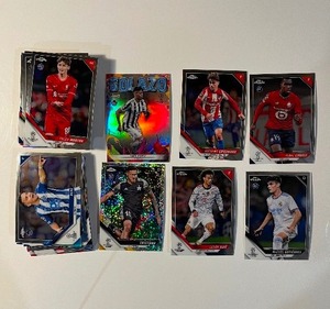 lot 35 image: Lot of Topps Chrome FootballSoccer Cards