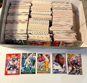 lot 37 image: Large Lot of 89-90s NFL Football Cards