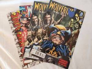 lot 145 image: Marvel Wolverine July #126, The Best There IS #3 (2 Copies), January X-Men Deluxe Comic Books