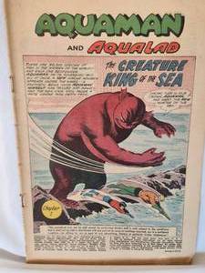 lot 148 image: Aquaman and Aqualad The Creature King of the Sea No. 32, May-June 1961 Comic Book