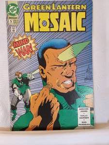 lot 155 image: DC Green Lantern Mosaic #5 Oct 92, Brightest Day #54 Jul 10, & Part One War of The Green Lantern #64 May 11 Comic Books