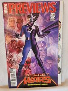 lot 156 image: Marvel Previews Issue 33 - April for June 2015 Shipping Product Secret Wars
