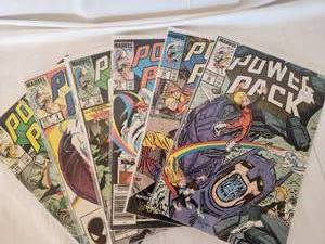 lot 157 image: Marvel Power Pack Comics Issues 10 May 85, 9 Apr 84, 12 Jul 85, 13 Aug 85, 34 Jan 87, 36 Apr 87,