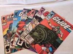 lot 160 image: Marvel G.I. Joe Comics - 4 Apr 87, 63 Sept87, 70 Apr 88, 65 Nov 87, 81 Dec 88, 89 Aug 89