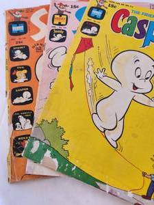 lot 164 image: Harvey Comics - Spooky Ghost May #130 1972, Apr #123 1971, & The Friendly Ghost Casper May #141 1970
