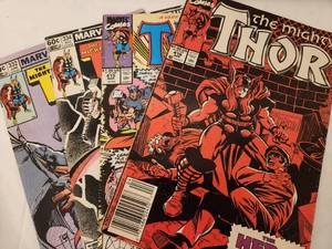 lot 216 image: The Mighty Thor - 332 June, 334 Auc, 415 Mar & 416 Apr