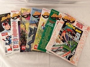 lot 196 image: Roy Thomas Malleable Comics Fanzine - Alter Ego No. 25, 31, 35,42,45,68,71