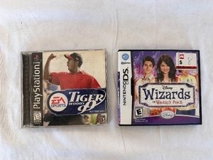 lot 53 image: Playstation Game Tiger Woods 99 & Nintendo DS Wizards of Waverly Place