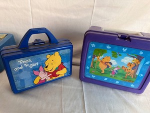 lot 74 image: Two Winnie the Pooh Lunch Boxes One with Thermos