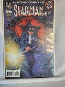lot 292 image: DC Starman No 0 & 80, Battleship Galactica 00 Oct, and Americas Astronauts