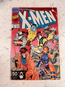 lot 187A image: Marvel Comics A Mutant Milestone 1st Issue  A Legend Reborn X-MEN 50 Years of Captain America 1 OCT UK 80p 1991
