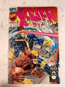 lot 187B image: Marvel Comics A Mutant Milestone 1st Issue  A Legend Reborn X-MEN 50 Years of Captain America 1 OCT UK 80p 1991