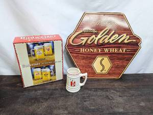 lot 70 image: Three Beer Related Items