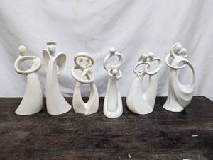 lot 127 image: Six Circle Of Love Statues