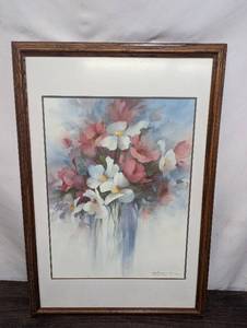 lot 141 image: Framed Carolyn Shores Wright Watercolor Print