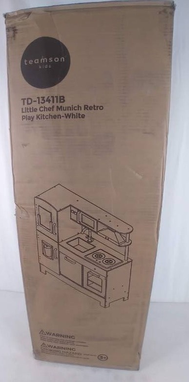 NEW Teamson Kids Little Chef Munich Retro Play Kitchen