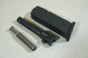 lot 11 image: Alpha Wolf 9mm Barrel for Glock 23 Pistol with Glock Magazine