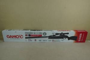 lot 18 image: Unfired Gamo Swarm Maxxim 10 Shot Break Barrel Air Rifle with Scope