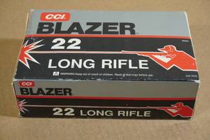 lot 149 image: 500 CCI Blazer .22 LR Ammo