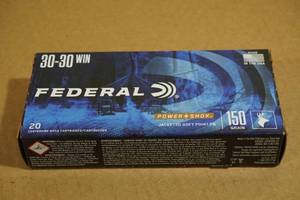 lot 151 image: 20 Federal Power Shok .30-30 Win 150 Gr JSP FN Ammo