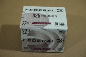 lot 154 image: 325 Federal Automatch .22 LR 40 Gr RN Ammo