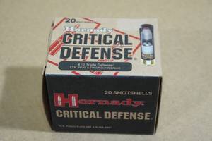 lot 159 image: 20 Hornady Critical Defense .410 Triple Defense Shotshells
