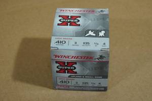 lot 162 image: 25 Winchester Super-X .410 3 4 Shot Shotshells