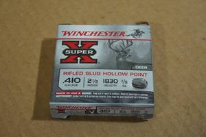 lot 165 image: 5 Winchseter Super-X .410 2-12 Rifled HP Slugs