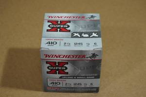 lot 169 image: 25 Winchester Super-X .410 2-12 6 Shot Shotshells