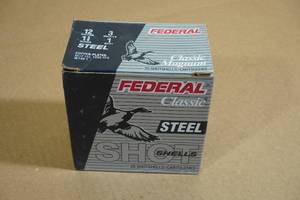 lot 190 image: 25 Federal 12 Gauge Magnum 3 Steel 1 Shot Shotshells