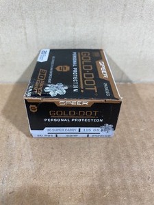 lot 9A image: 20 Speer Gold Dot .30 Super Carry 115 Gr HP Ammo