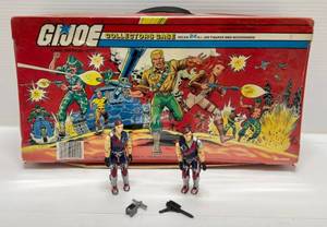 1984 G.I. Joe Collectors Case With Cobra Tomax & Xamot Figures & More