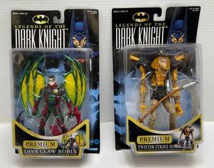 1996 Kenner Legends Of The Dark Knight Premium Collector Series Dive Claw Robin & Twister Strike Scarecrow (NIB)