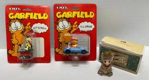 Misc. 1990s Toys Including Garfield Ertl Toys & The Whimsical World Pocket Dragons  Watson All (NIB)