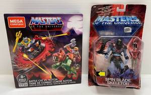 2002 Masters Of The Universe Spin Blade Skeletor & 2020 MOTU Battle Cat Vs. Roton