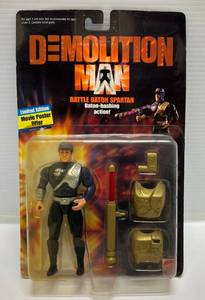 1993 Mattel Demolition Man Battle Baton Spartan Action Figure With Baton Bashing Action (NIB)