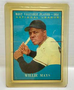 1961 Topps Willie Mays Most Valuable Player Baseball Card No. 482 (In Protective sleeve) Some Marks On Card