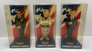 Three Vintage Americas Heros Figures (NIB)