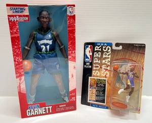 Misc. 1990s Sports Figures Including NBA Rodman & Starting Lineup Kevin Garnett 12 12 Figure ( Both NIB)